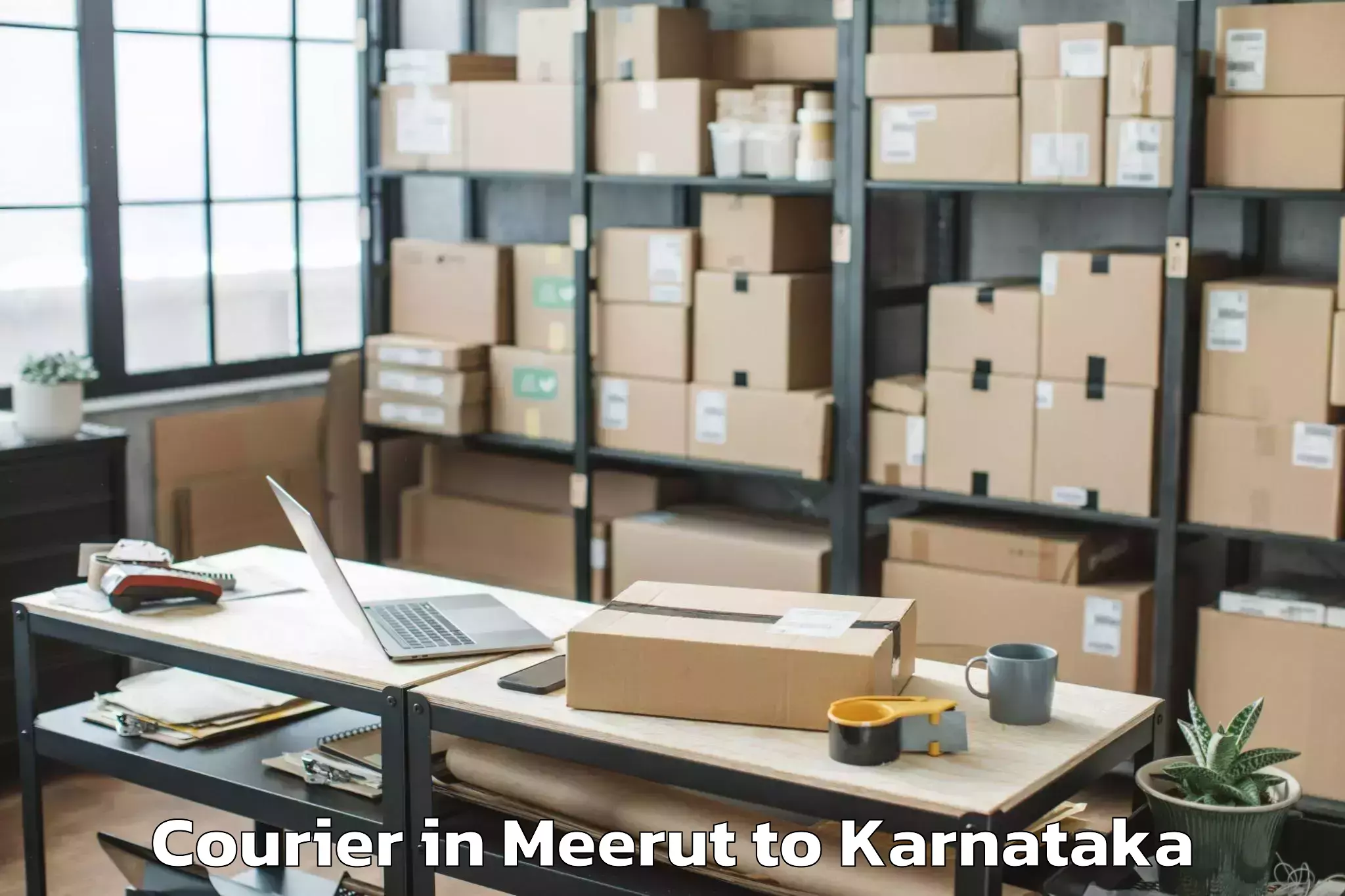 Affordable Meerut to Shiralakoppa Courier